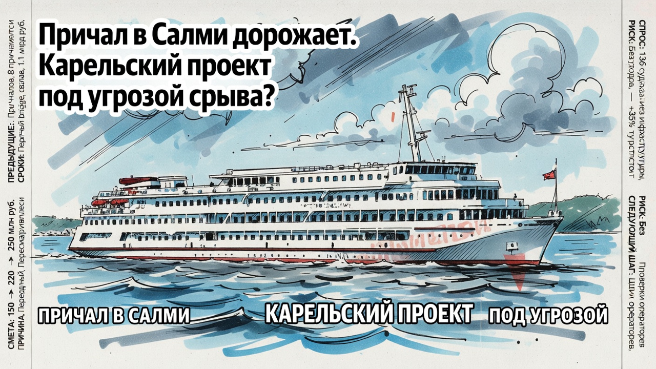 Причал в Салми дорожает. Карельский проект под угрозой срыва?